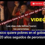 VIDEO - Pérsico quiere pobres en el gobierno y 20 años seguidos de peronismo - Los argentinos somos del color del Río Paraná...