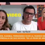VIDEO - Aníbal Fernández hizo echar al marido de Flor Arietto de su trabajo.