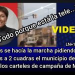 VIDEO - "Mientras se hacía la marcha pidiendo justicia por Lucas a 2 cuadras el municipio de Quilmes pegaba los carteles de campaña de Mayra...".