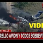 VIDEO - Se estrelló y prendió fuego un avión... ¡sobrevivieron todos!