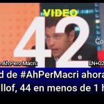 VIDEO - El récord de #AhPeroMacri ahora es de Kicillof: 44 en menos de una hora...