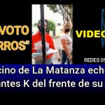 VIRAL - Vecino de la Matanza echó a militantes K del frente de su casa: "No voto CHORROS"