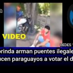 VIDEO - En Formosa estarían armando puentes clandestinos para que paraguayos puedan pasar a votar el domingo.