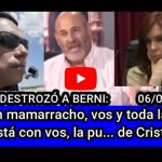 VIDEO - Cúneo destrozó a Berni y a todo el kirchnerato: "Mamarracho, vos y toda la mier... que está con vos, la pu... de Cristina..."