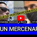 VIDEO - Fuego cruzado en el peronkirchnerismo. Aníbal Fernández destrozó a Berni: "ES UN MERCENARIO"