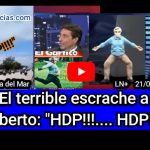 VIDEO - El terrible escrache a  Alberto: "HDP!!!.... HDP!!!"
