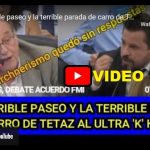 VIDEO - El terrible paseo y la terrible parada de carro de Tetaz a Carlos Heller: "Cuando necesite un sommelier de preguntas le doy la palabra..."