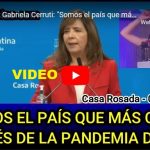 VIDEO - Portavoz, Gabriela Cerruti: "Somos el país que más creció después de la PANDEMIA DEL G20"