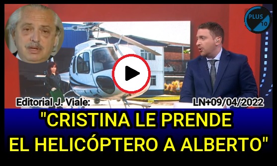 El helicóptero de Alberto