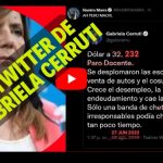 VIDEO - El Twitter de Gabriela Cerruti: "Dólar 232, desplome de escrituras, de autos, consumo, banda de chorros...", según Ramiro Marra.