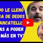 VIDEO - Ritondo le llenó la cara de dedos a Brancatelli: "No vas a poder poner la cara en la televisión!!!"￼