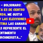 VIDEO - Bolsonaro: "LARRETA ES DE CENTRO IZQUIERDA, ME GUSTA MACRI... y las elecciones en Argentina las ganará quien más represente el sentimiento antikirchnerista..."