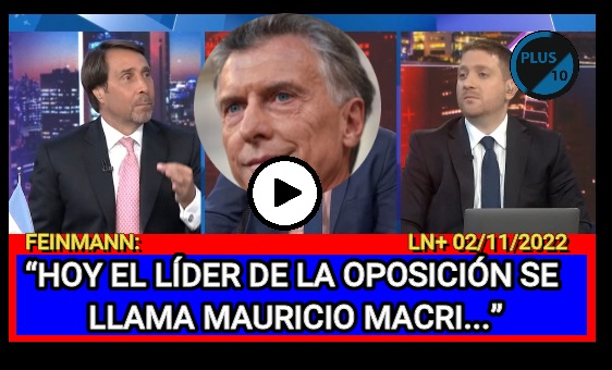 El líder de la oposición es Macri